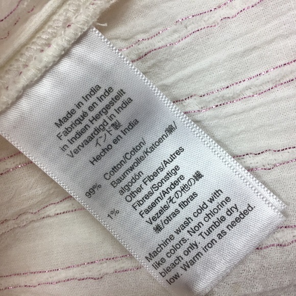 Madewell Bubble Sleeve Striped Peplum Top Sz L - Picture 8 of 8